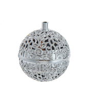 Battery-Operated Chirping Bird Ornament -  Silver