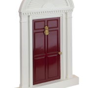 Red Door with Pineapple Door Knocker