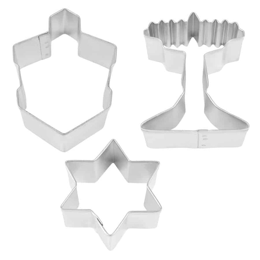 Jewish Holiday 3 Piece Cookie Cutter Set