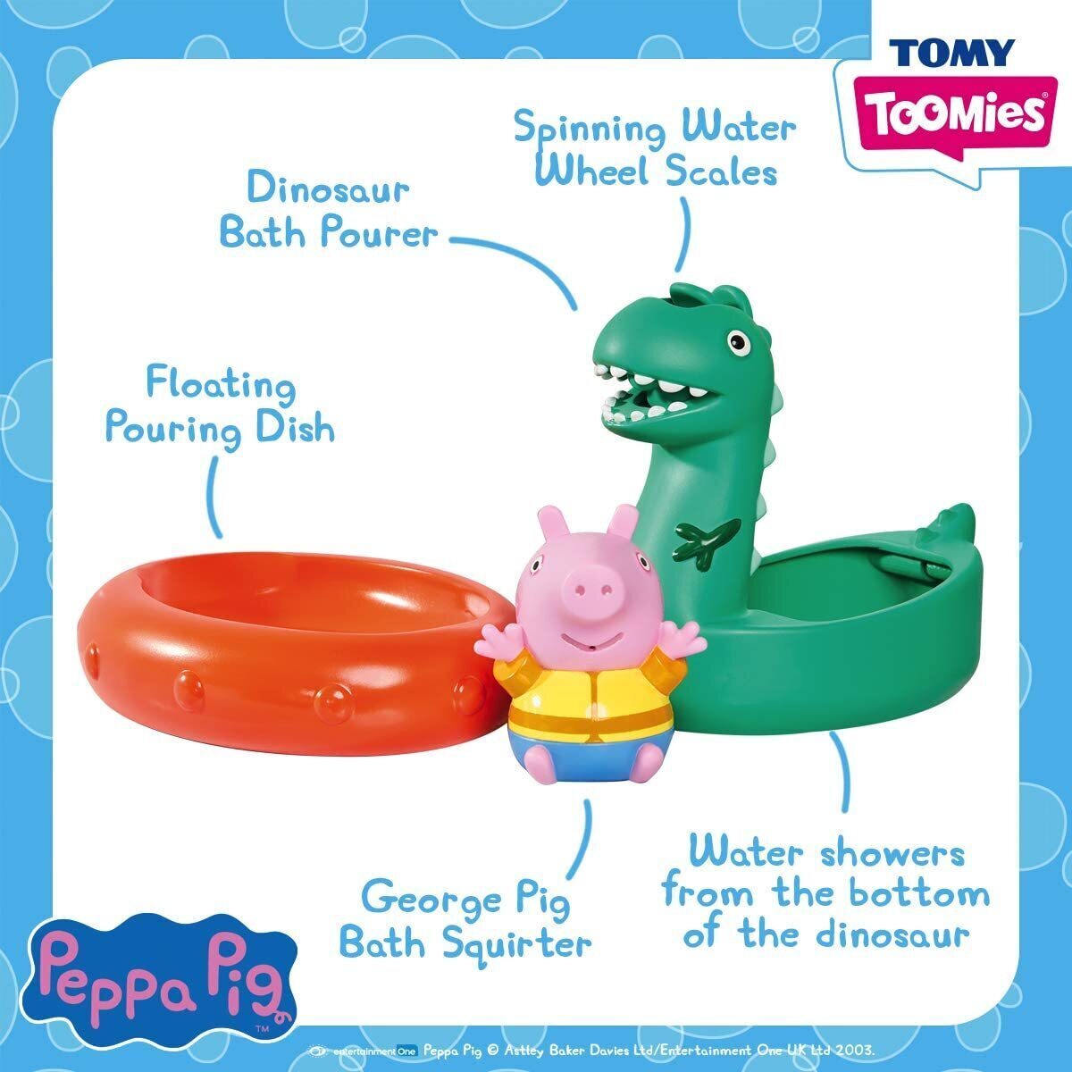 Toomies Peppa Pig Donosaur Bath Float