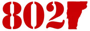 802 Decal - Red