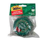 Merry Christmas  Traditional Standard Baking Cup - 24 Count