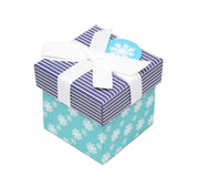 Gift Box Cube for Gift Cards - 3" x 3" - Snowflake