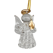 Spun Glass Angel Ornaments with Candle