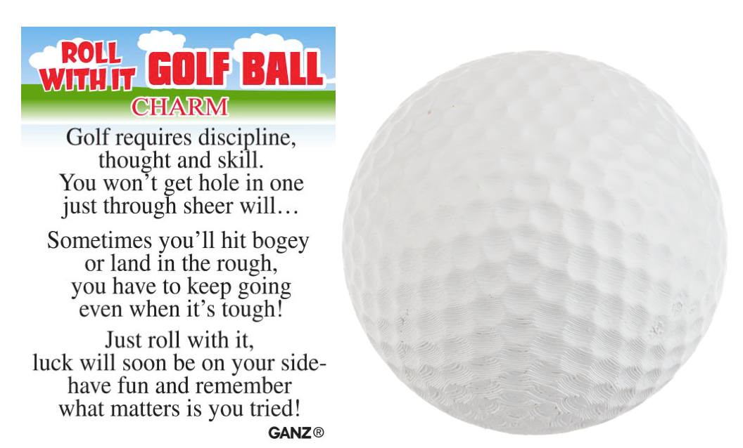 Golf Ball Charm - A Symbol of Perseverance and Fun