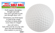 Golf Ball Charm - A Symbol of Perseverance and Fun