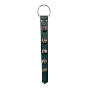 Sleigh Bell Strap with 5 Nickel Bells - Green