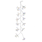 Silver Bark Multicolored Fairy Light Garland - 6 Feet Long