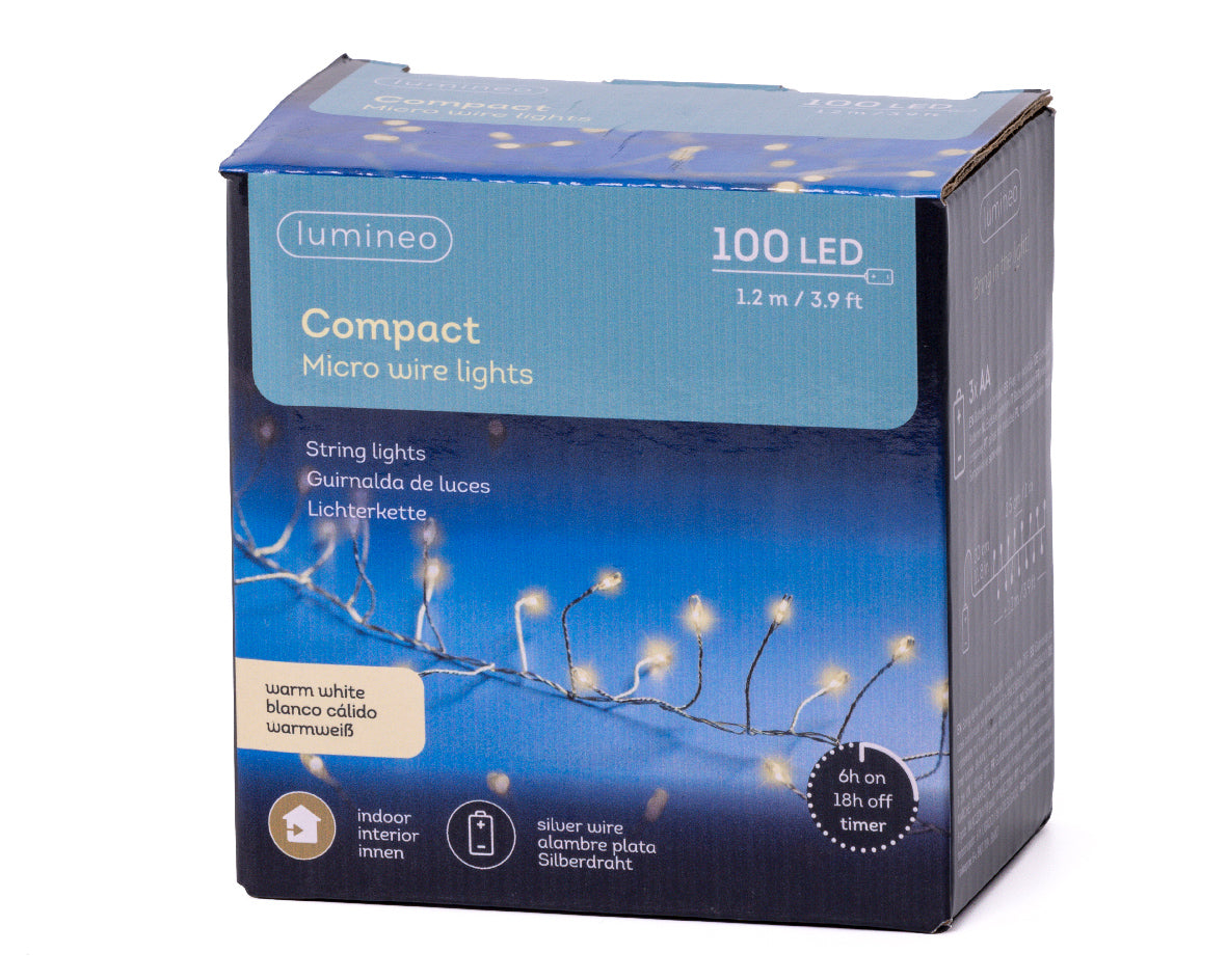 Micro Wire LED String Lights - 12 Meters (39.37 Feet)