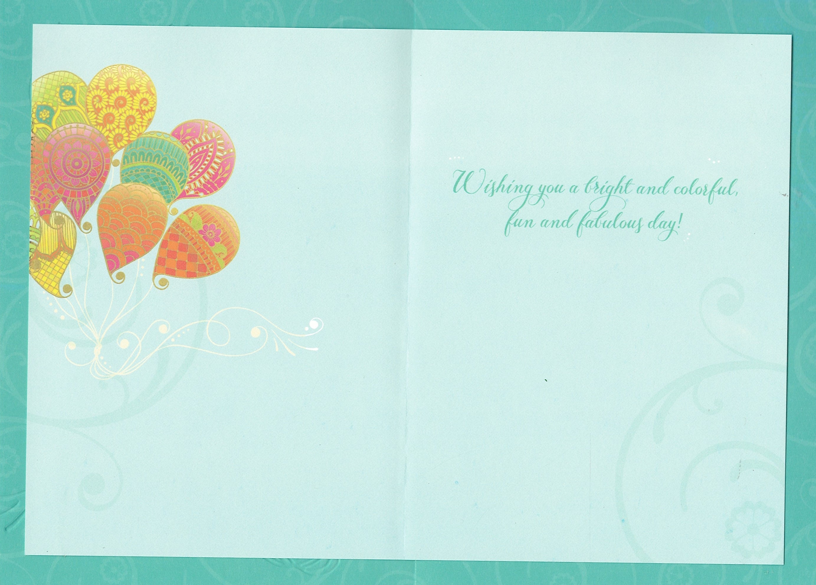 Colorful Balloons Birthday Card  - Birthday Card