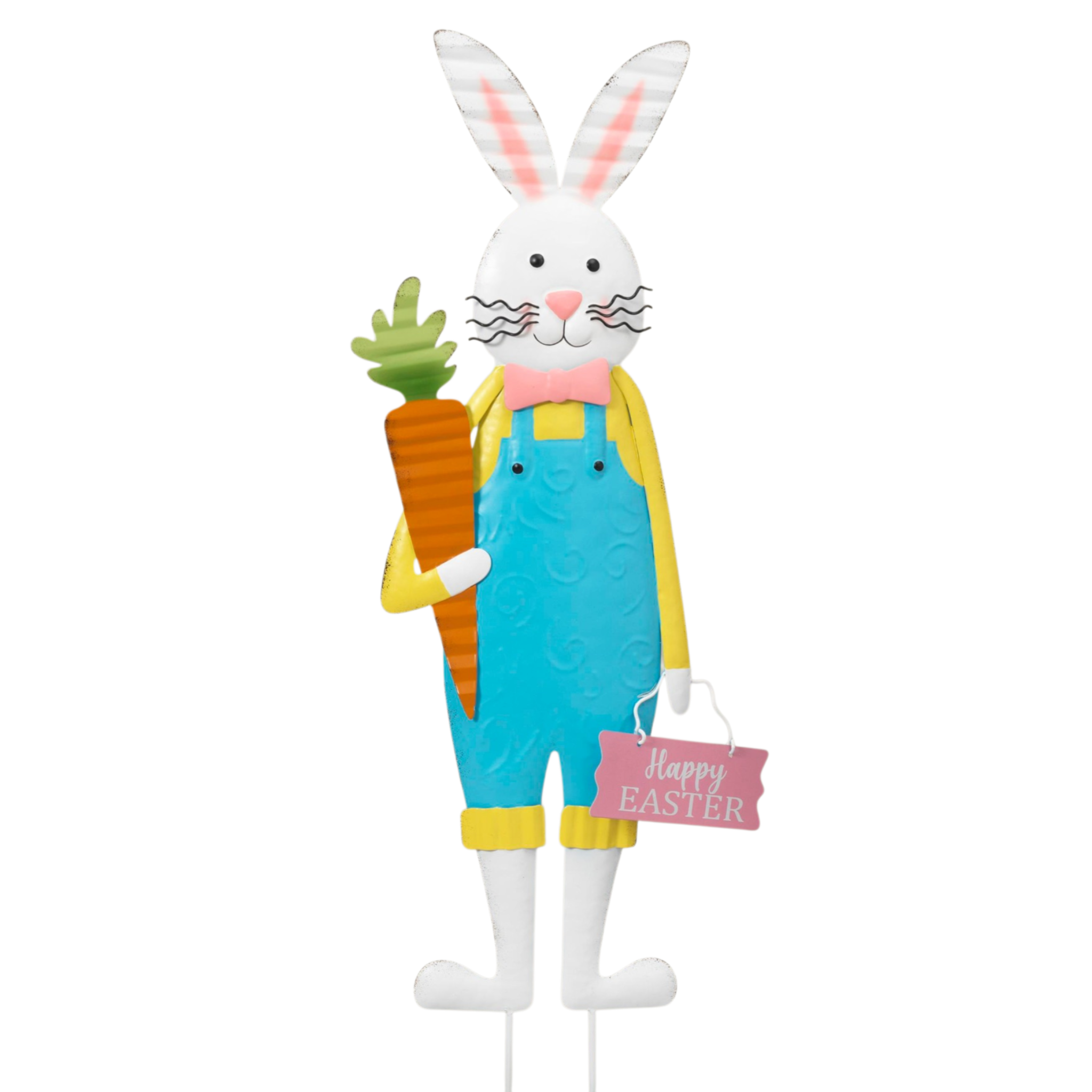 Metal Easter Bunny Yard Stake -
