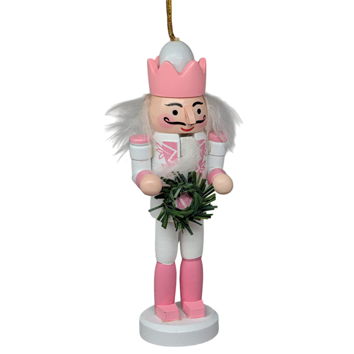 Pink And White Nutcracker Ornament - Set Of 5