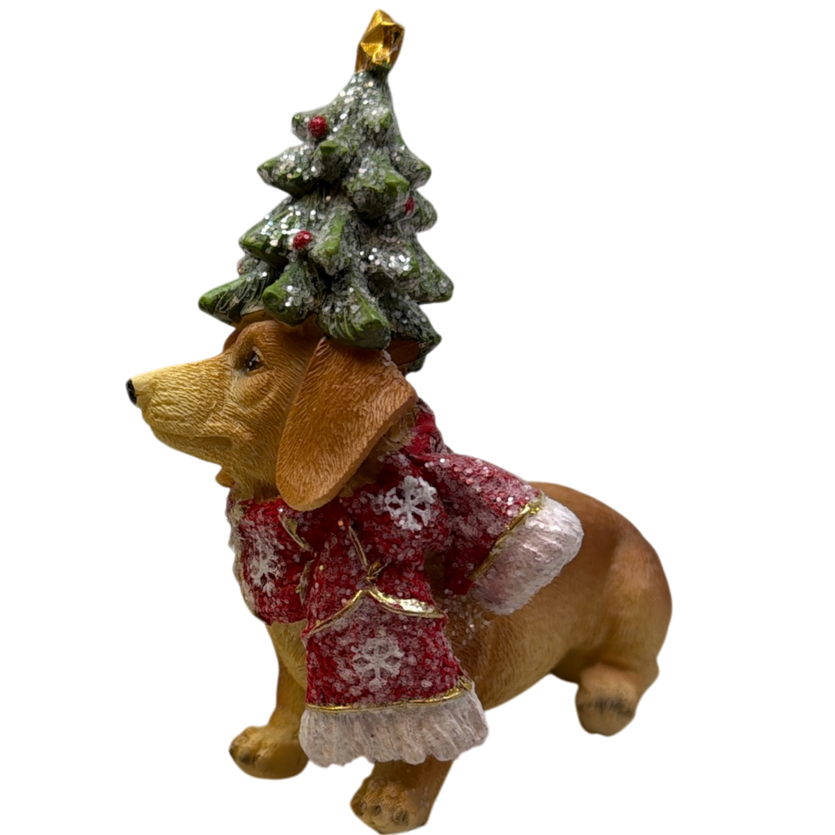 Dachshund Holiday Figurine