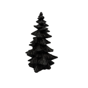 Black Resin Halloween Tree 6 3/4 Inches Tall