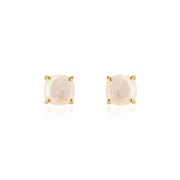 Emmy Studs | Rainbow Moonstone by elliparr