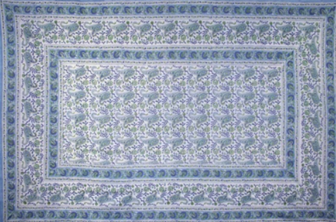Tapestry Twin Size Rajasthan Paisley Blue by Homeportonline