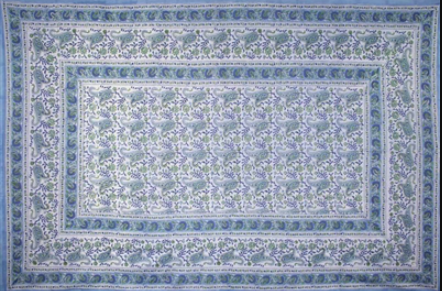 Tapestry Queen Size Rajasthan Paisley Blue by Homeportonline