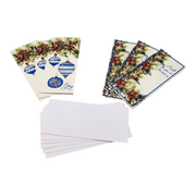 Christmas Money Card Holder - Holly/Ornaments