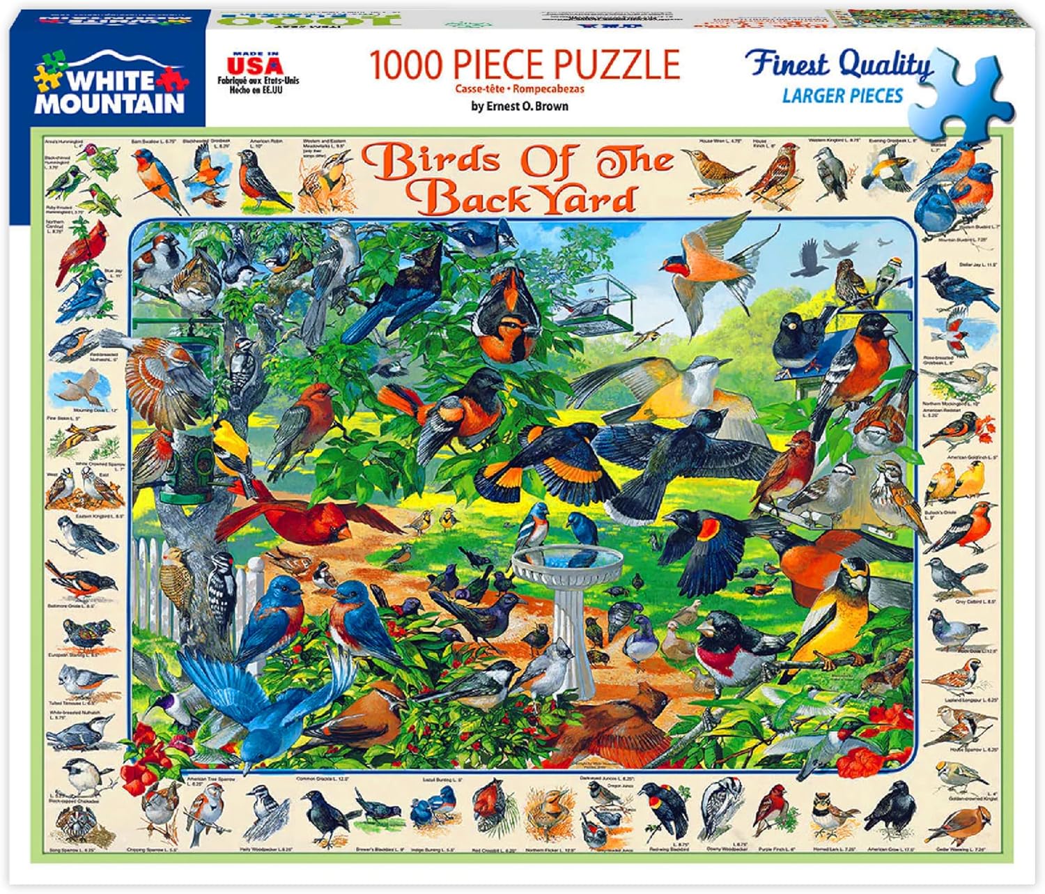 Birds Of The Backyard - 1000 Piece Jigsaw Puzzle