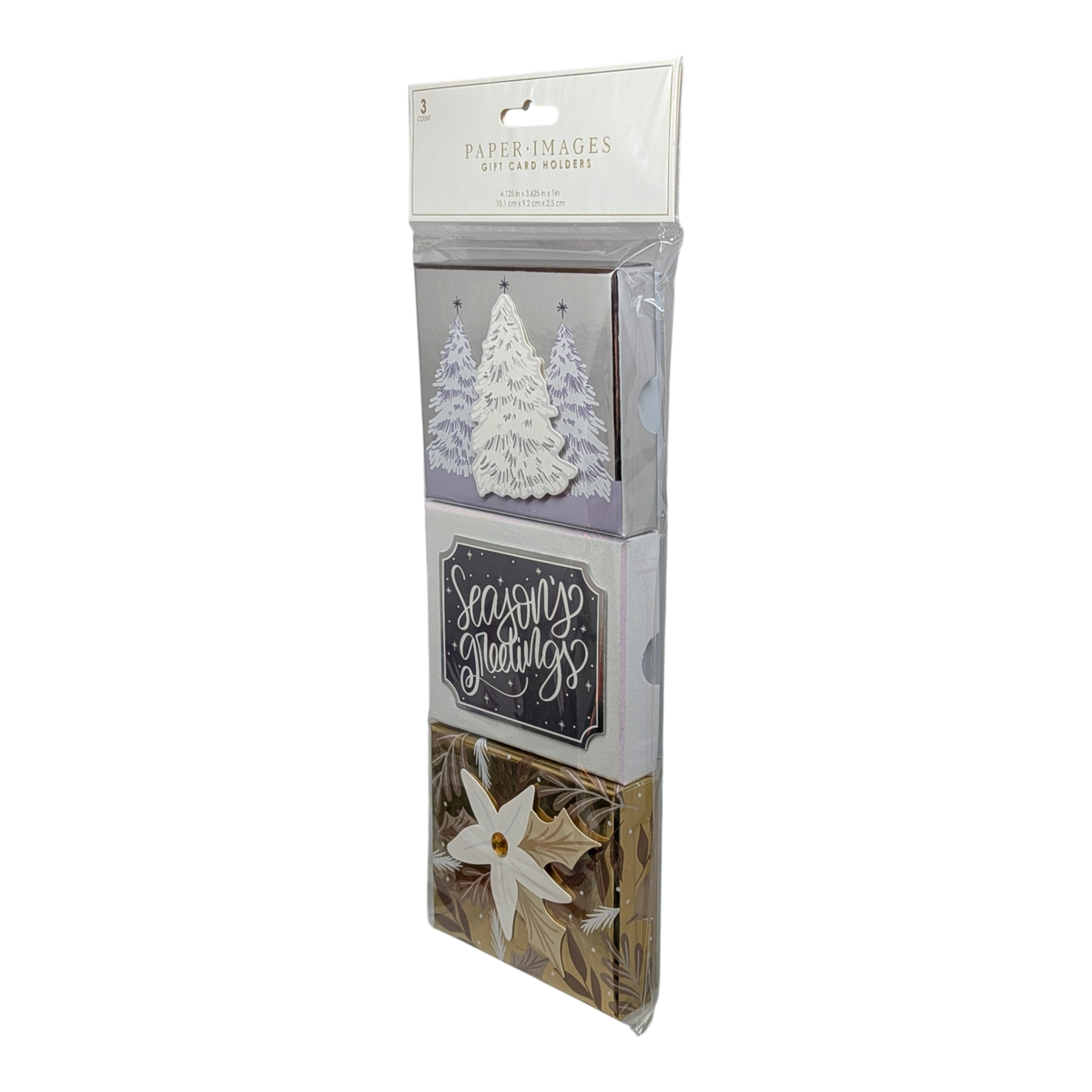 Holiday Gift Box Set of 3 - Winter Botanicals & Seasonal Greetings