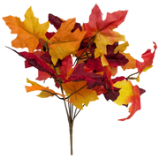 14-Inch Autumn Maple Leaf Bush