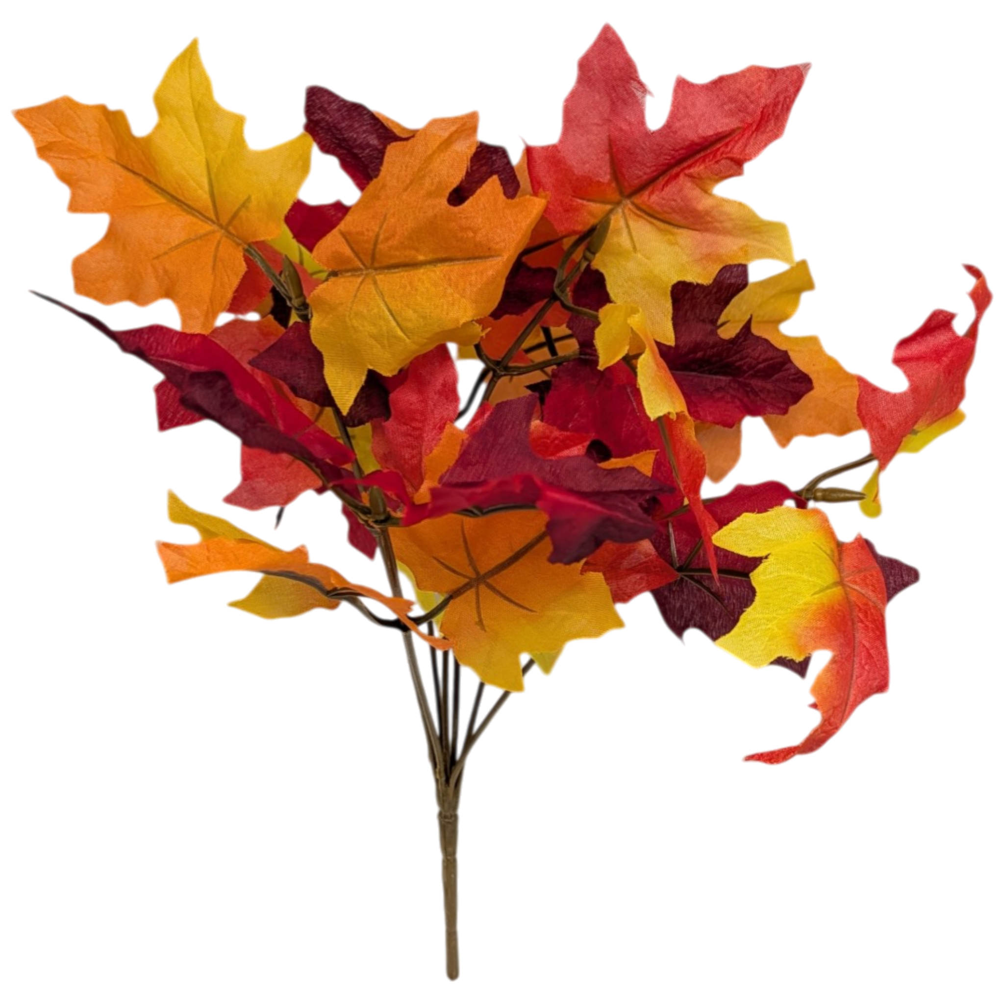 14-Inch Autumn Maple Leaf Bush
