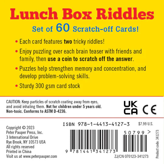 Noteworthy Card Deck Lunch Box Notes Riddles by Homeportonline