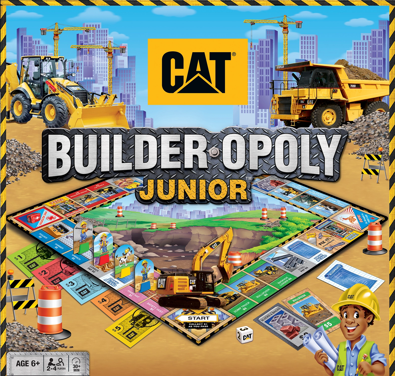 CAT - Builder Opoly Junior Board Game