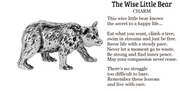 The Wise Little Bear Charm