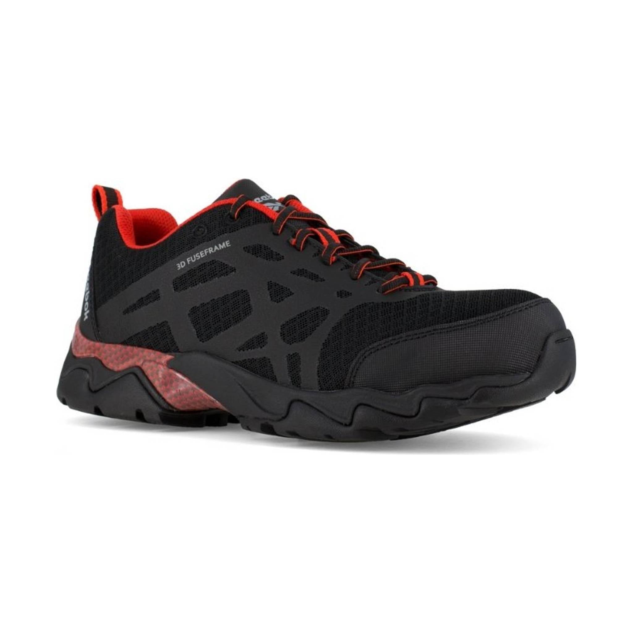 Reebok Work Men's Athletic Beamer Work Shoe Composite Toe - Black/Red Trim by Lenny's Shoe & Apparel