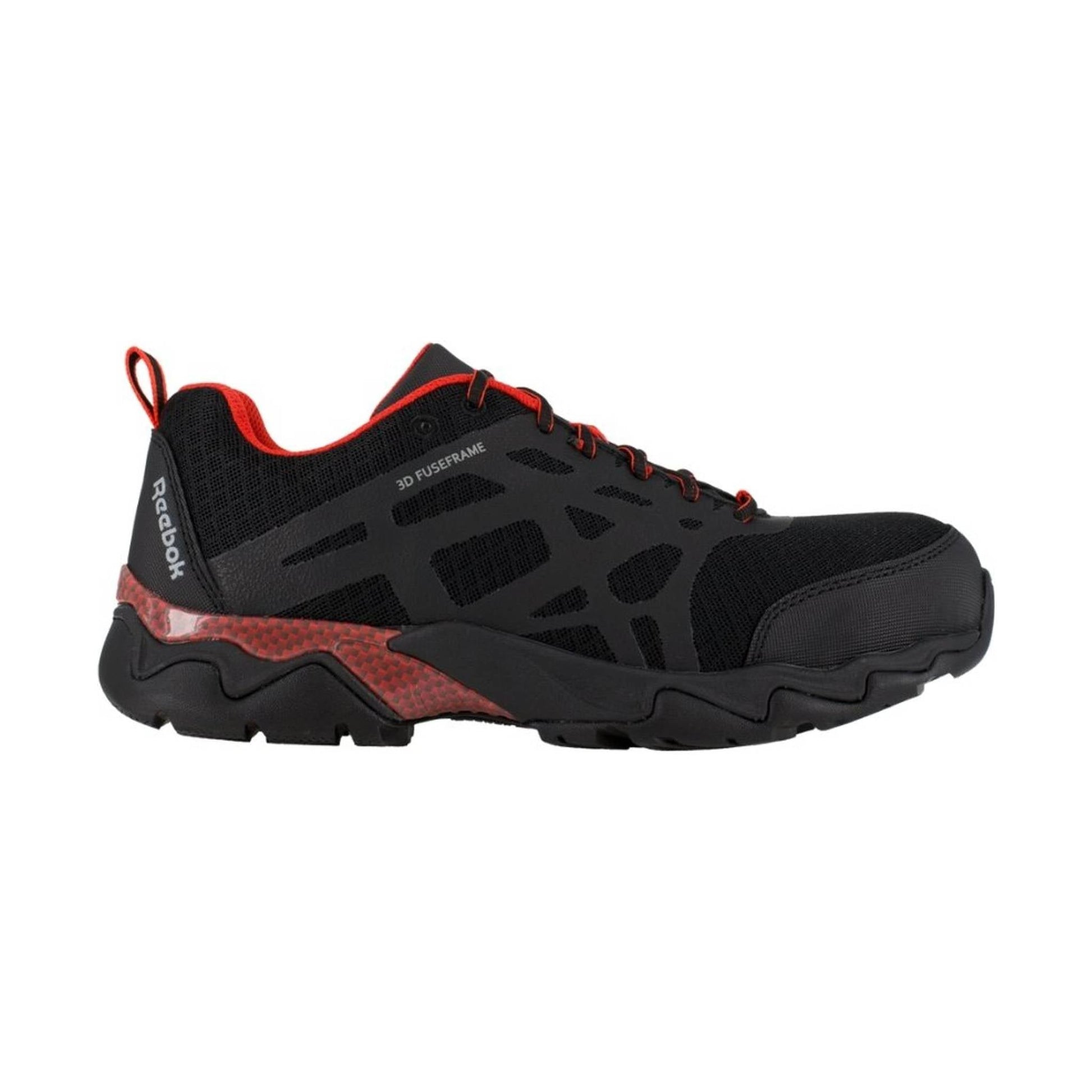 Reebok Work Men's Athletic Beamer Work Shoe Composite Toe - Black/Red Trim by Lenny's Shoe & Apparel
