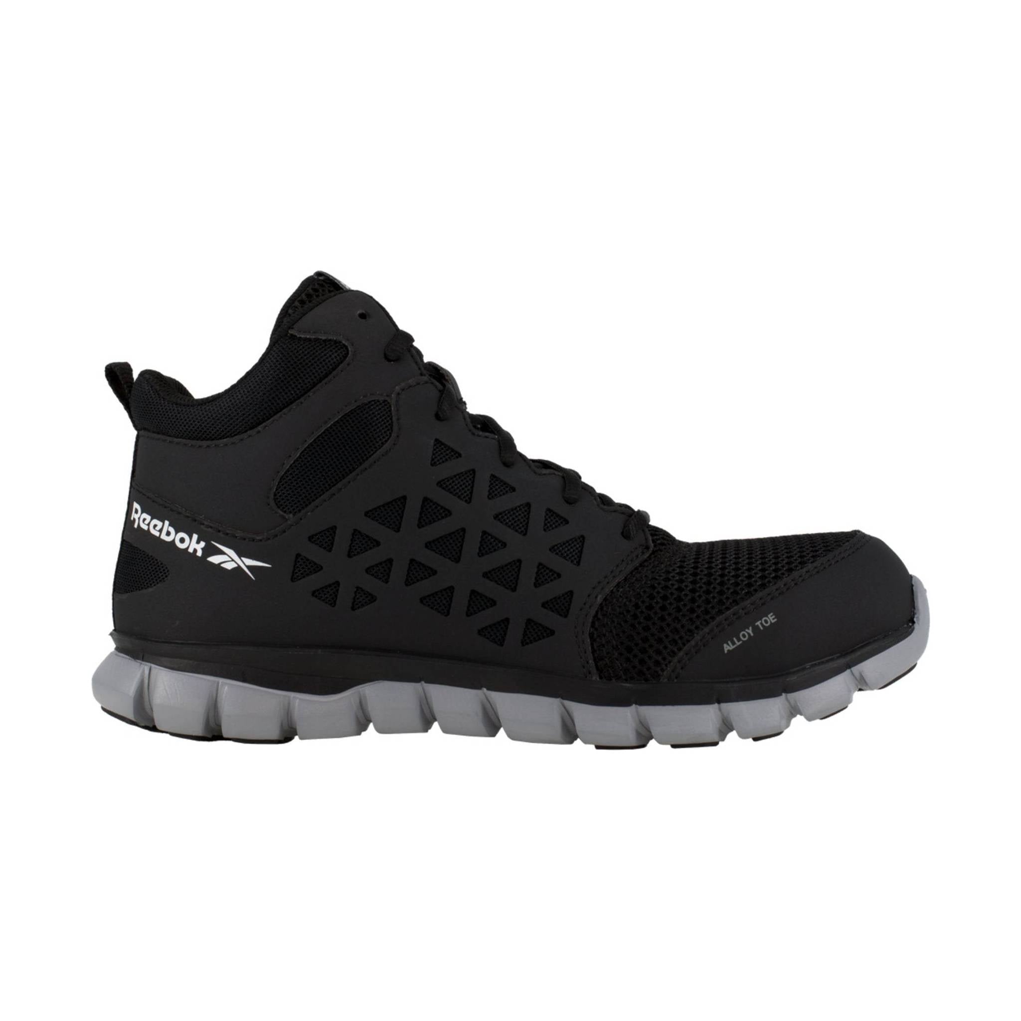 Reebok Work Men's Sublite Cushion Mid Alloy Toe Work Boot - Black by Lenny's Shoe & Apparel