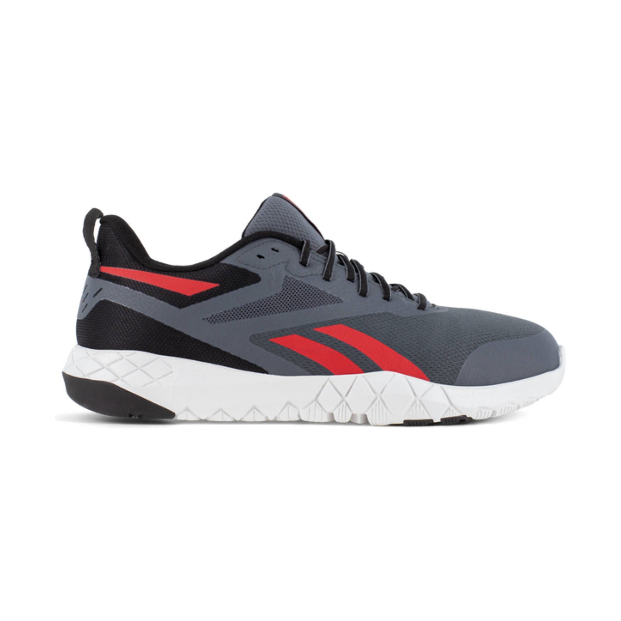 Reebok Work Men's Flexagon Force XL Work Shoes - Grey/Red by Lenny's Shoe & Apparel