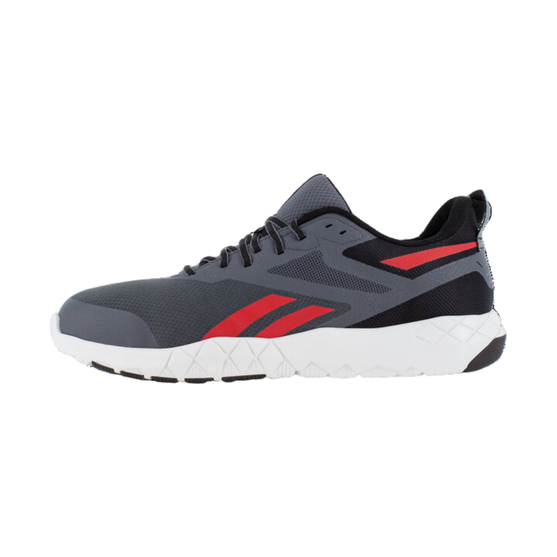 Reebok Work Men's Flexagon Force XL Work Shoes - Grey/Red by Lenny's Shoe & Apparel