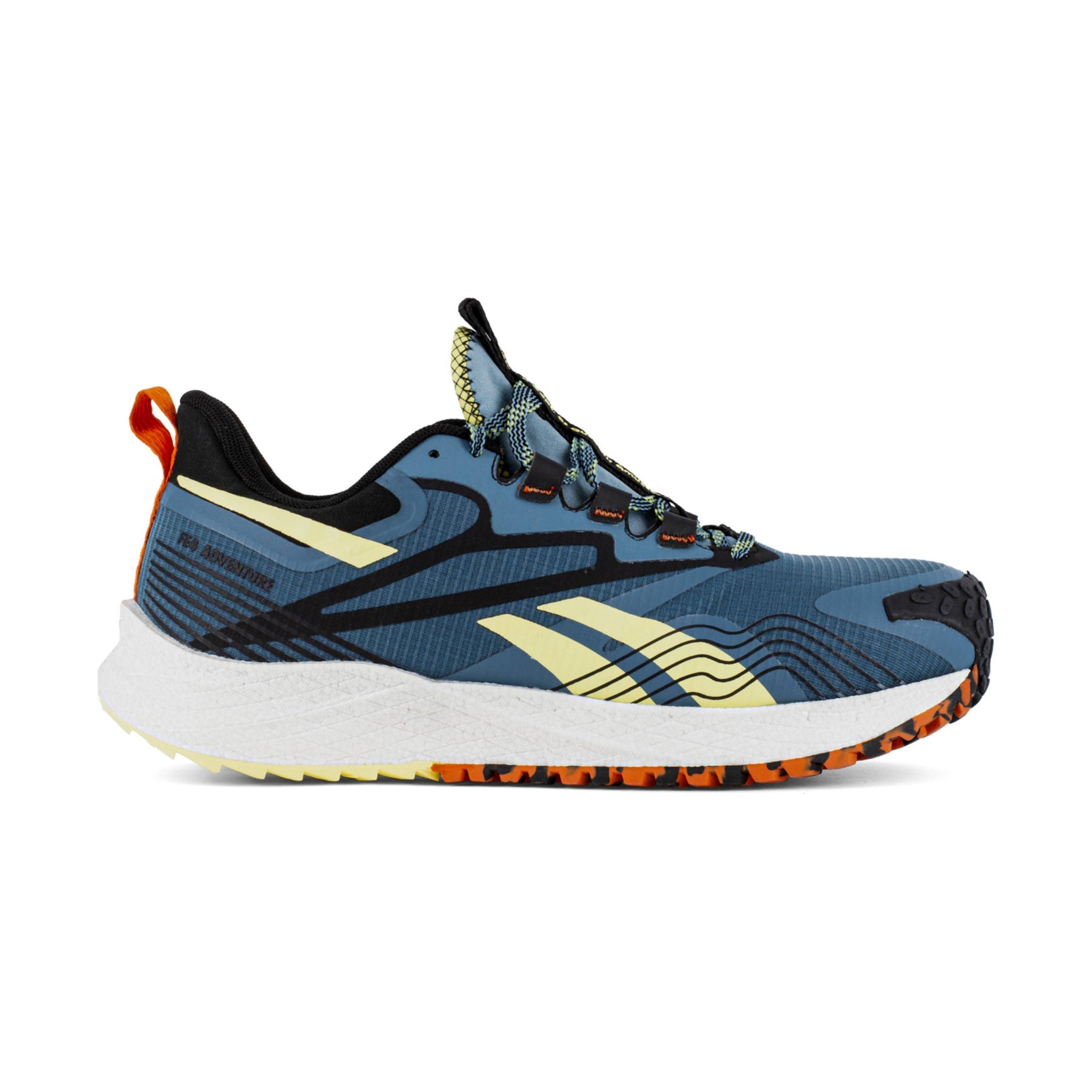 Reebok Work Men's Low Top Trail Grip Athletic FE4 Adventure Work Shoes - Blue/Yellow/Black by Lenny's Shoe & Apparel