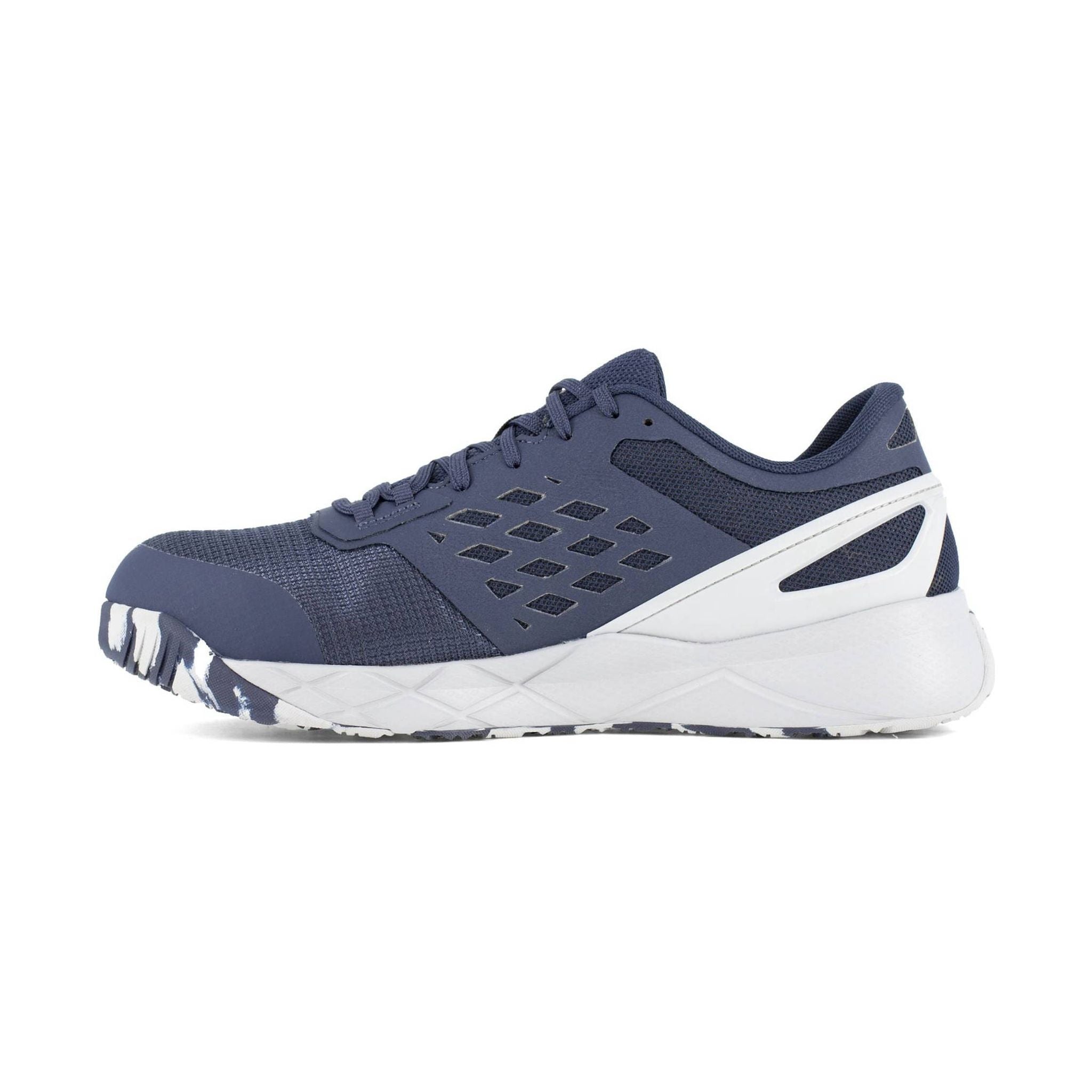 Reebok Work Men's Nanoflex TR Athletic Composite Toe Work Shoes - Navy/Grey by Lenny's Shoe & Apparel