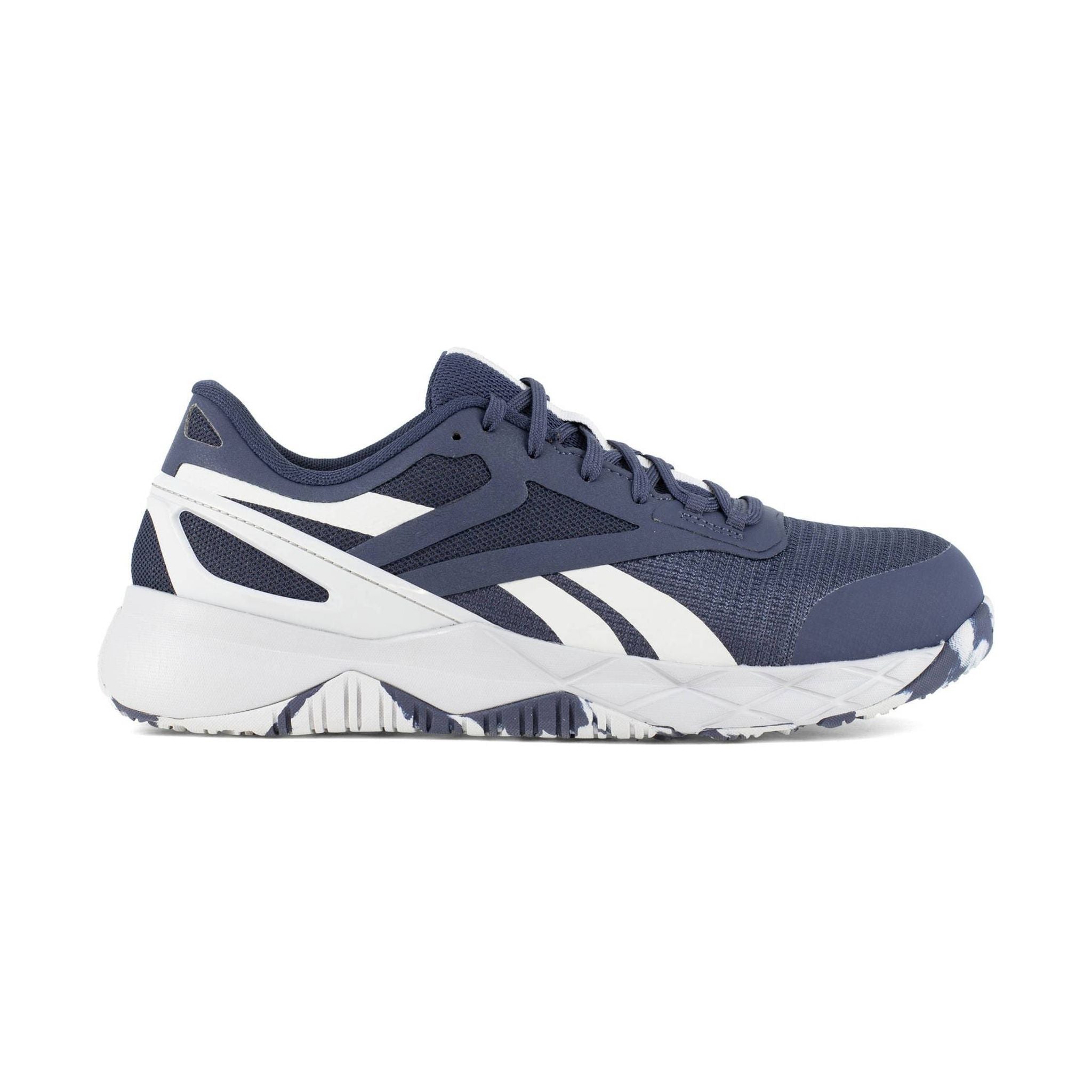Reebok Work Men's Nanoflex TR Athletic Composite Toe Work Shoes - Navy/Grey by Lenny's Shoe & Apparel