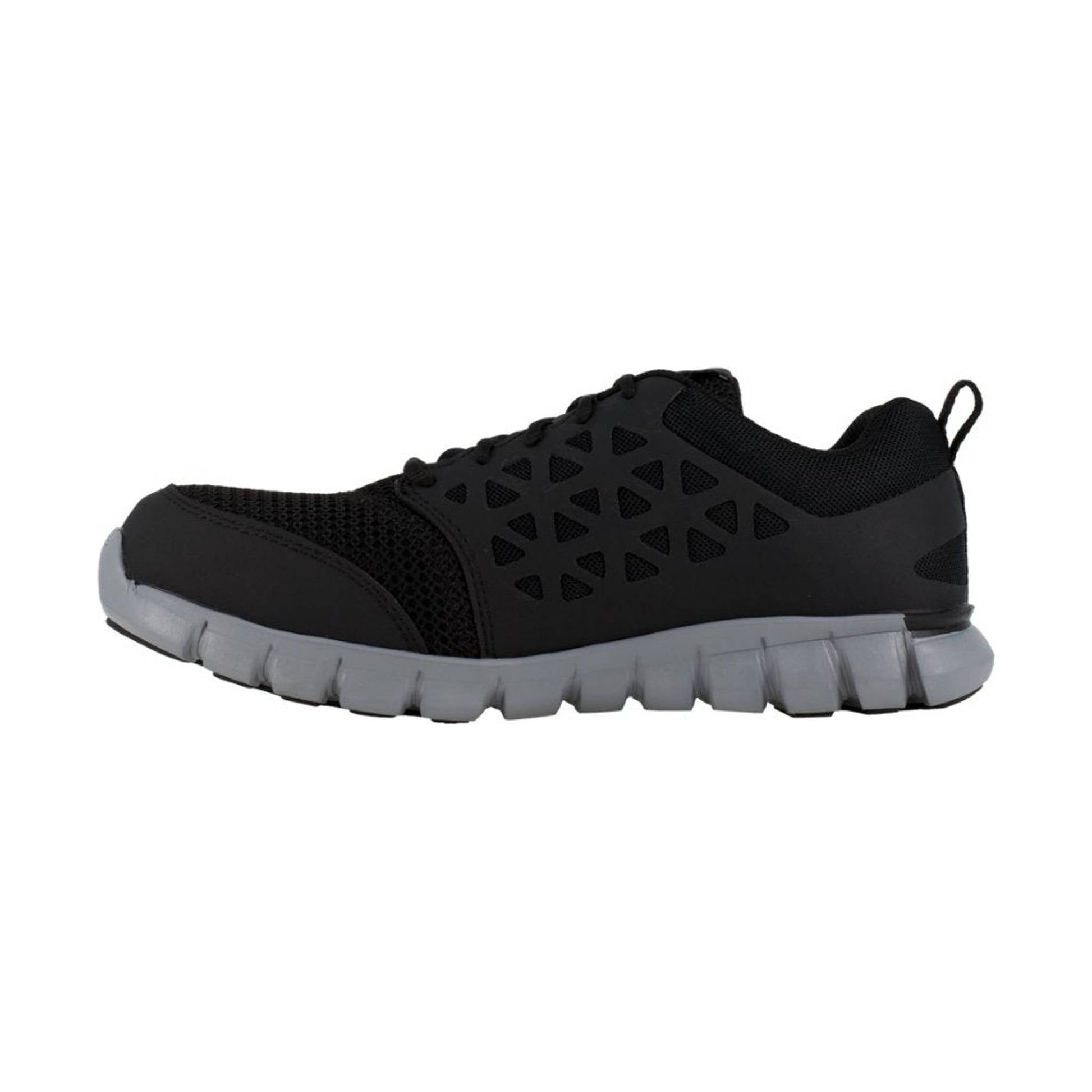 Reebok Work Men's Sublite Cushion Alloy Toe EH Work Shoe - Black by Lenny's Shoe & Apparel