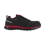 Reebok Work Men's Sublite Cushion Athletic Composite Toe Work Shoes - Black/Red by Lenny's Shoe & Apparel
