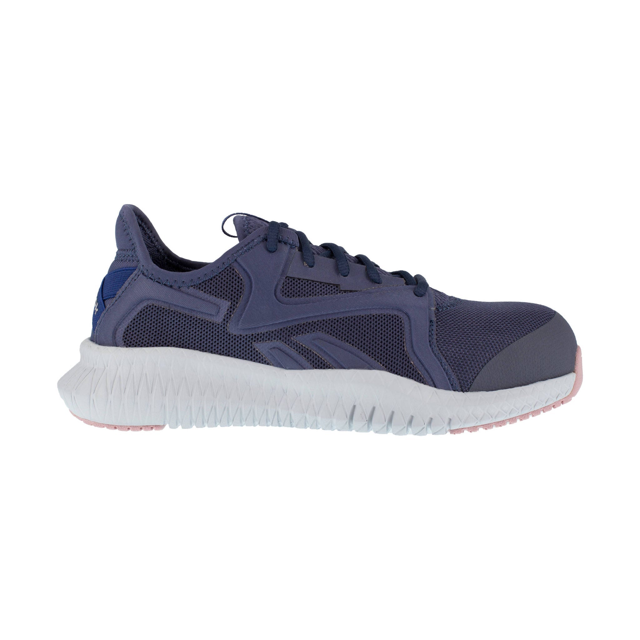 Reebok Work Women's Flexagon 3.0 Athletic Composite Toe Work Shoes - Blue/Pink by Lenny's Shoe & Apparel