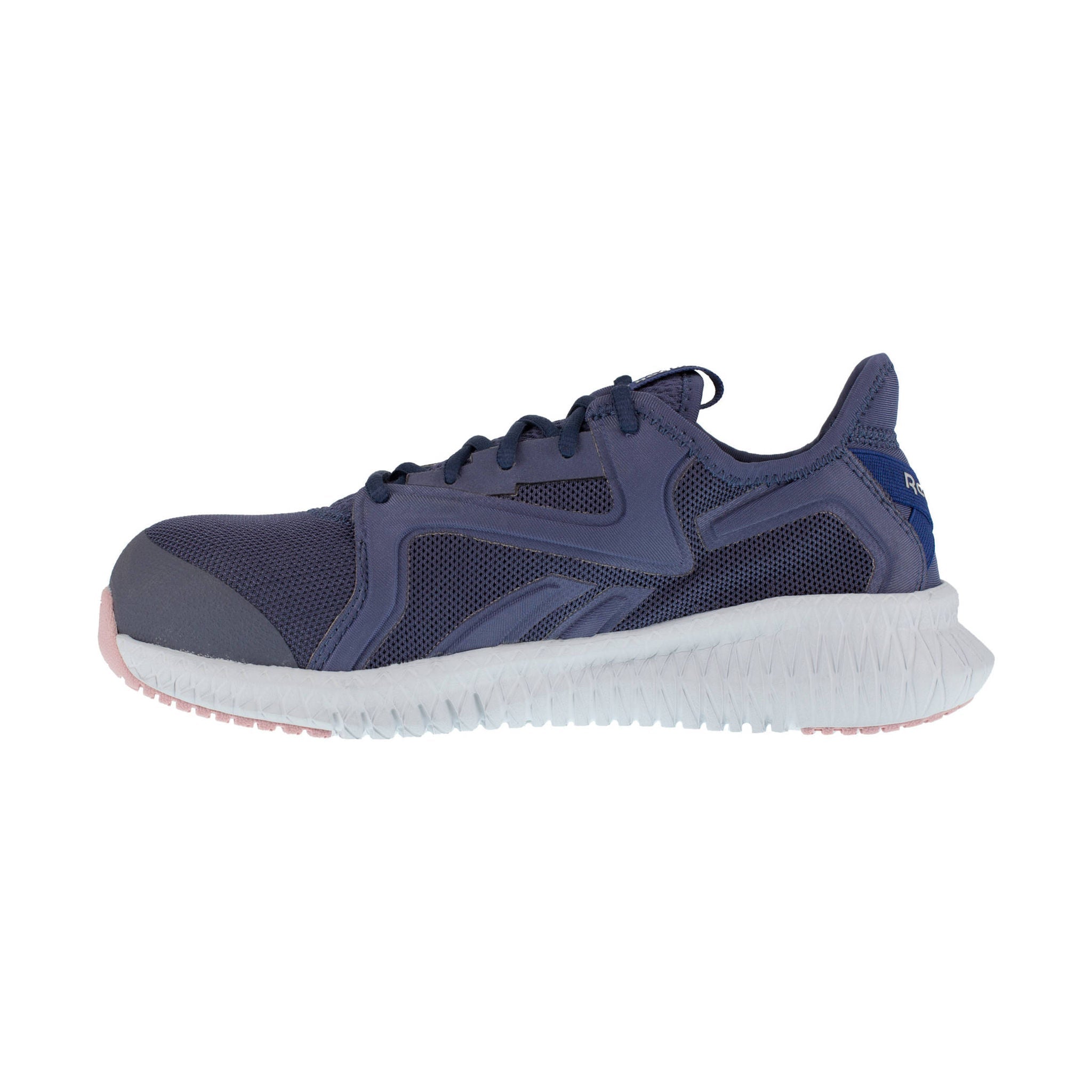 Reebok Work Women's Flexagon 3.0 Athletic Composite Toe Work Shoes - Blue/Pink by Lenny's Shoe & Apparel