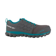 Reebok Work Women's Sublite Cushion Alloy Toe - Grey/Turquoise by Lenny's Shoe & Apparel