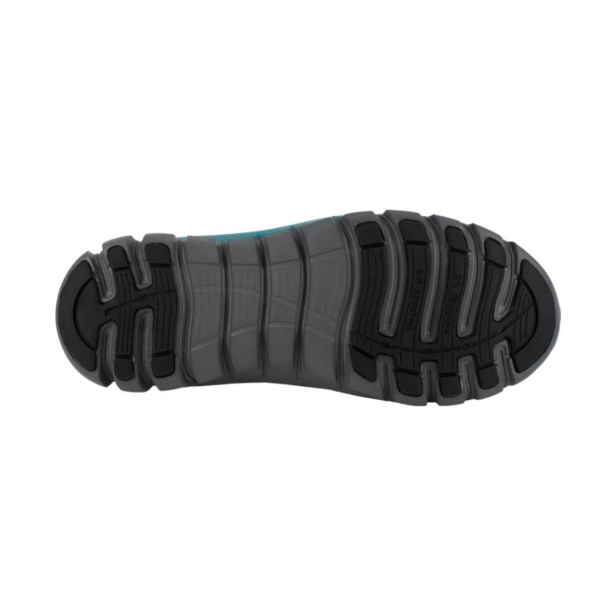 Reebok Work Women's Sublite Cushion Alloy Toe - Grey/Turquoise by Lenny's Shoe & Apparel