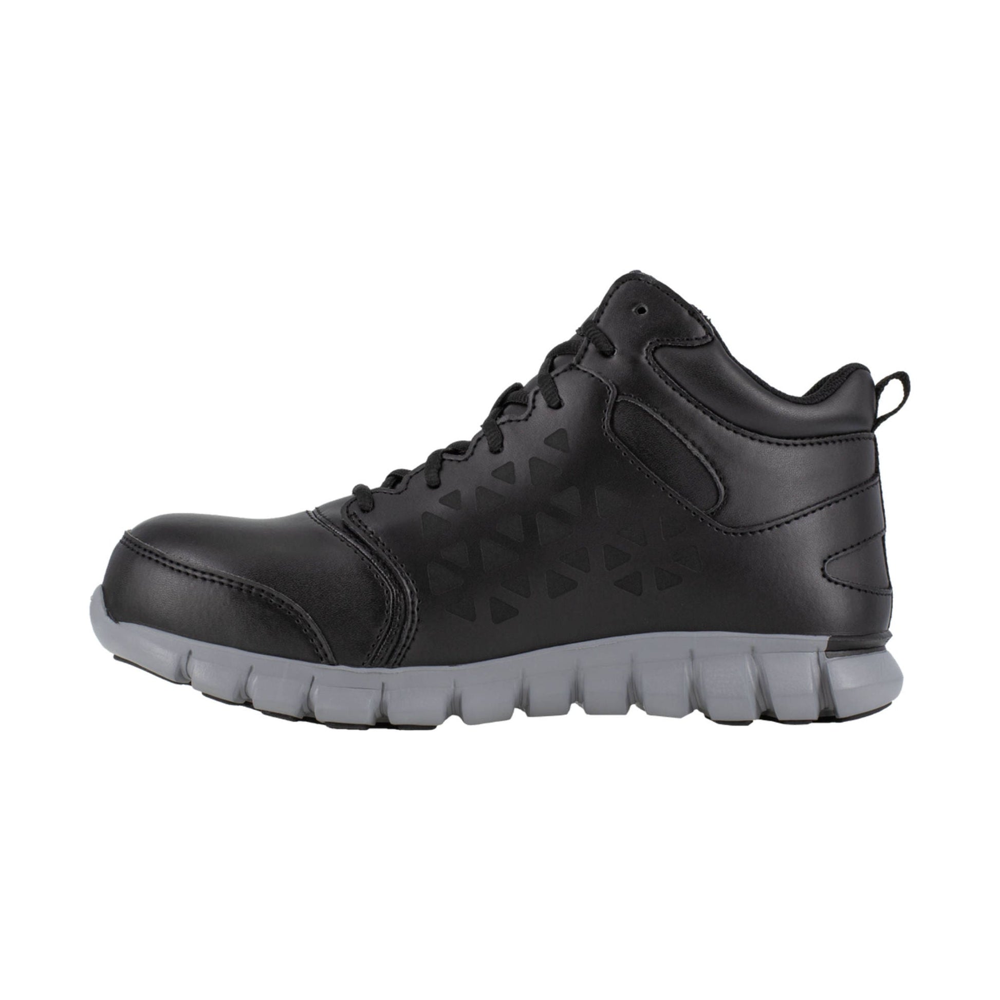 Reebok Work Women's Sublite Cushion Athletic Hightop Composite Toe Waterproof Hiker Work Shoes - Black by Lenny's Shoe & Apparel