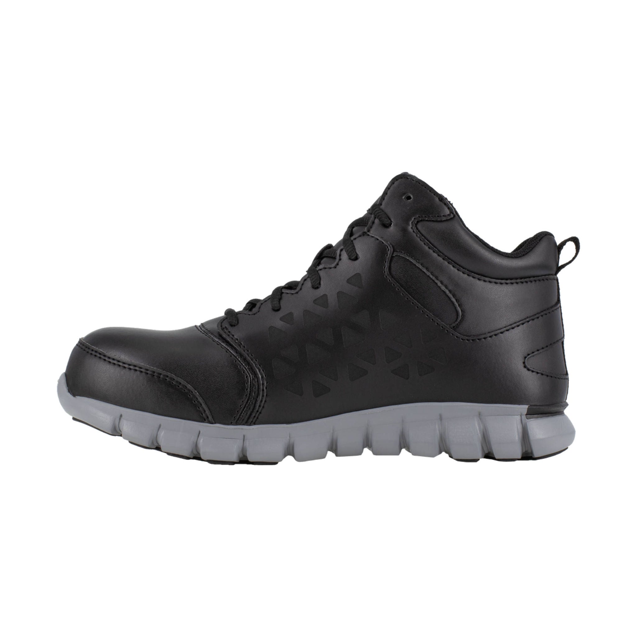 Reebok Work Women's Sublite Cushion Athletic Hightop Composite Toe Waterproof Hiker Work Shoes - Black by Lenny's Shoe & Apparel