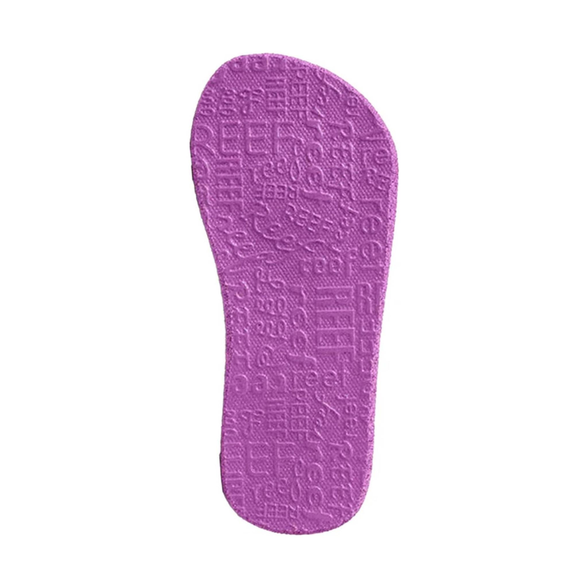 Reef Kids' Little Ahi Flip Flop - Lavender Hearts by Lenny's Shoe & Apparel