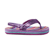 Reef Kids' Little Ahi Flip Flop - Lavender Hearts by Lenny's Shoe & Apparel
