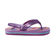 Reef Kids' Little Ahi Flip Flop - Lavender Hearts by Lenny's Shoe & Apparel