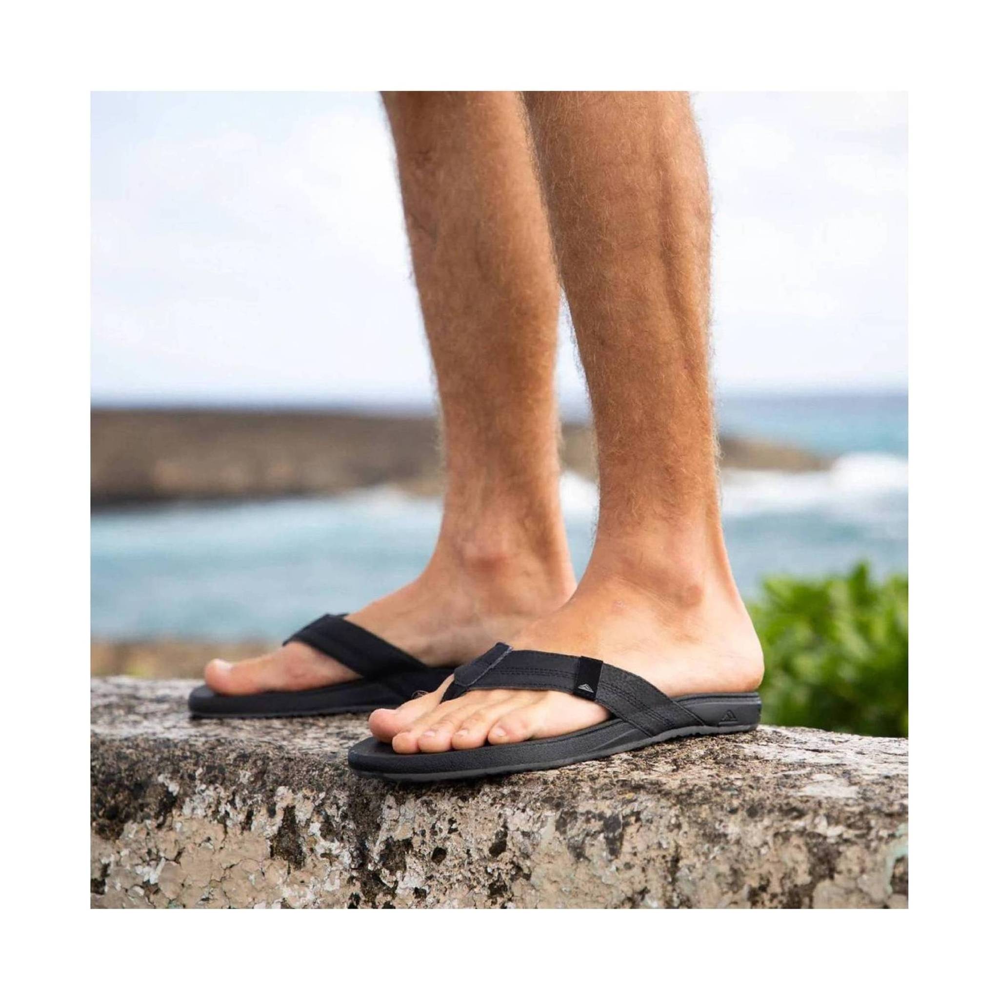 Reef Men's Cushion Phantom Flip Flop - Dark Grey by Lenny's Shoe & Apparel