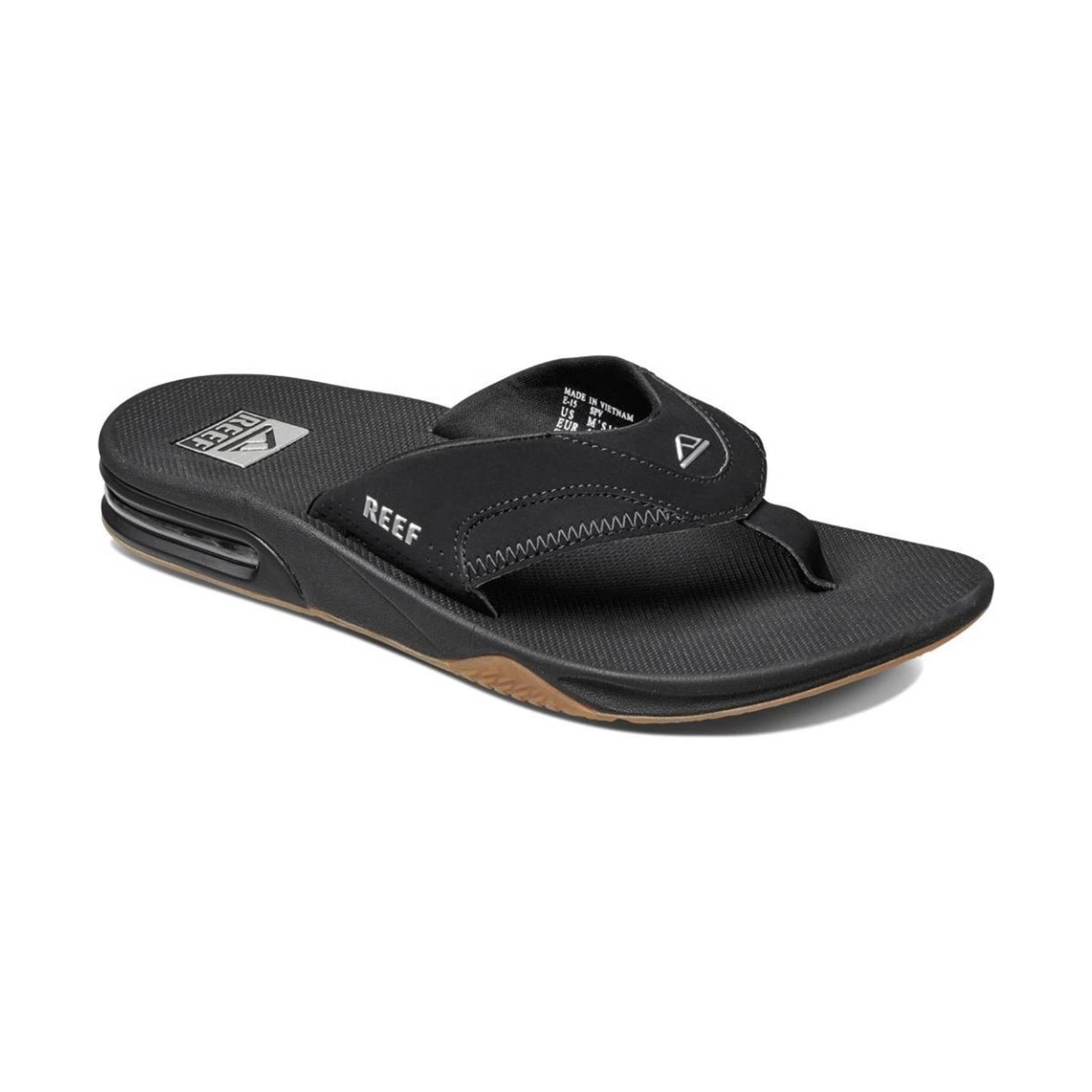 Reef Men's Fanning Flip Flop - Black by Lenny's Shoe & Apparel
